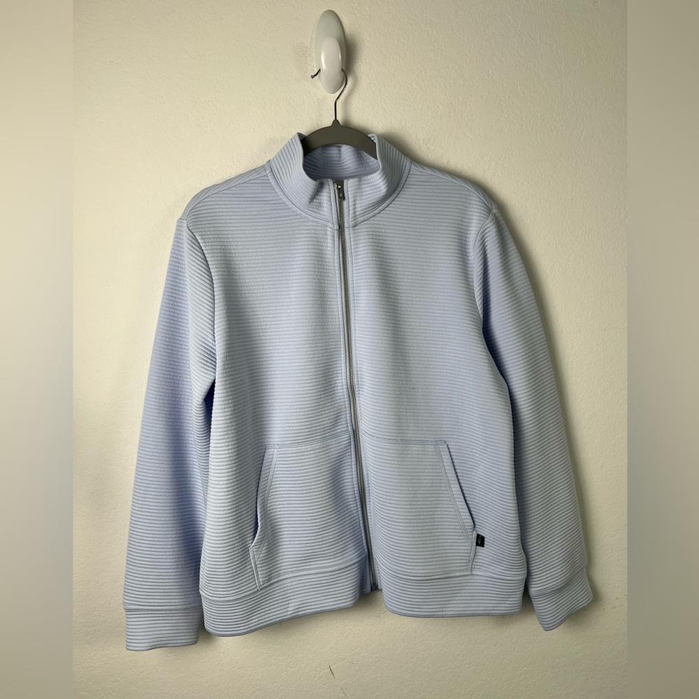 Skechers Blue Ribbed Lightweight Activewear Jacket